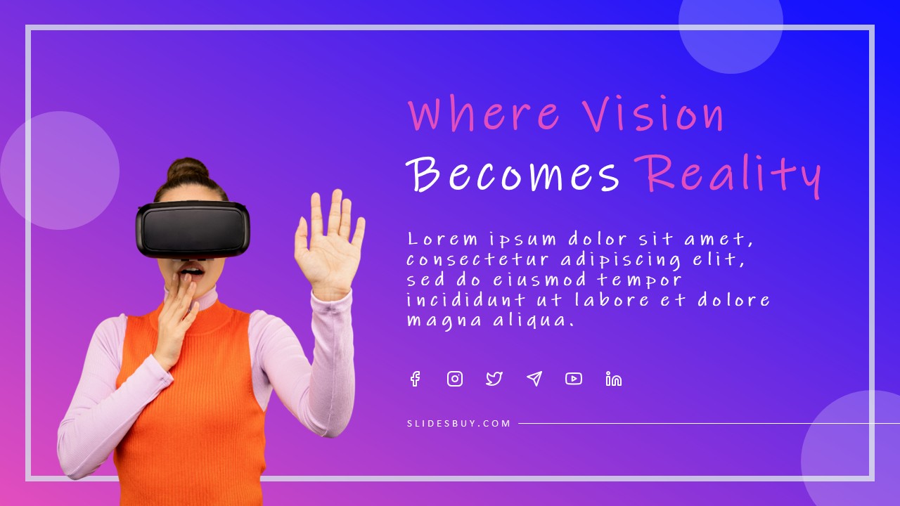 AR & VR Technology Business Presentation Template