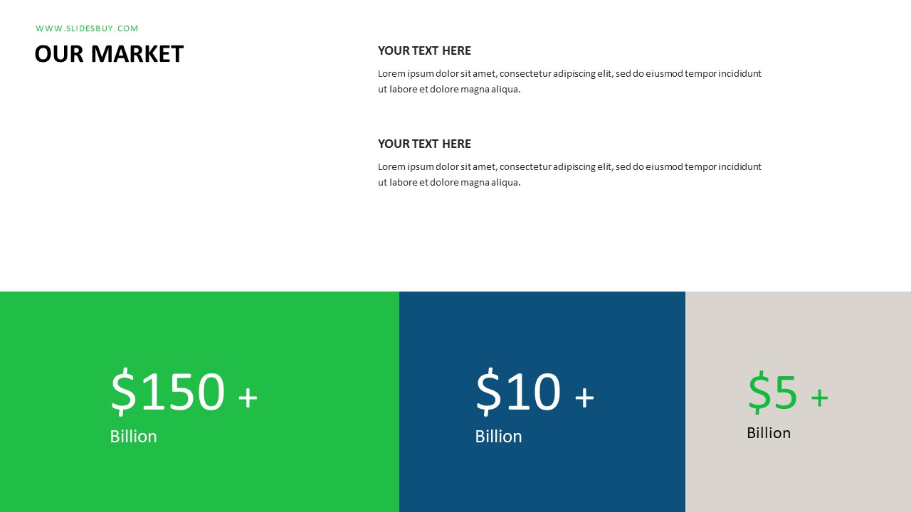 Market Analysis PowerPoint Slide - Business Growth & Revenue Infographic