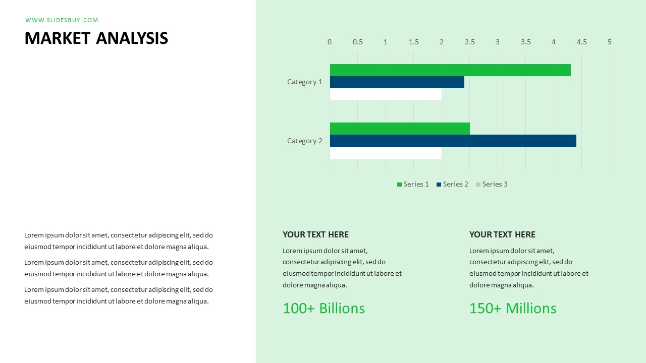 Market Analysis PowerPoint Slide - Data Chart & Business Insights Template