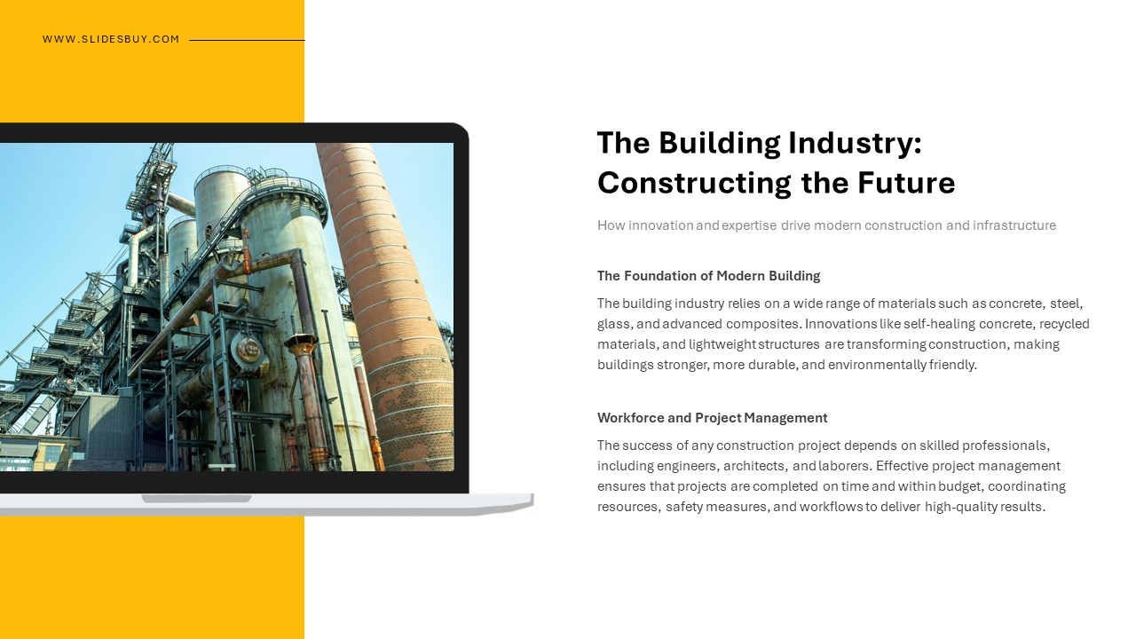 Construction & Infrastructure Overview Presentation Template