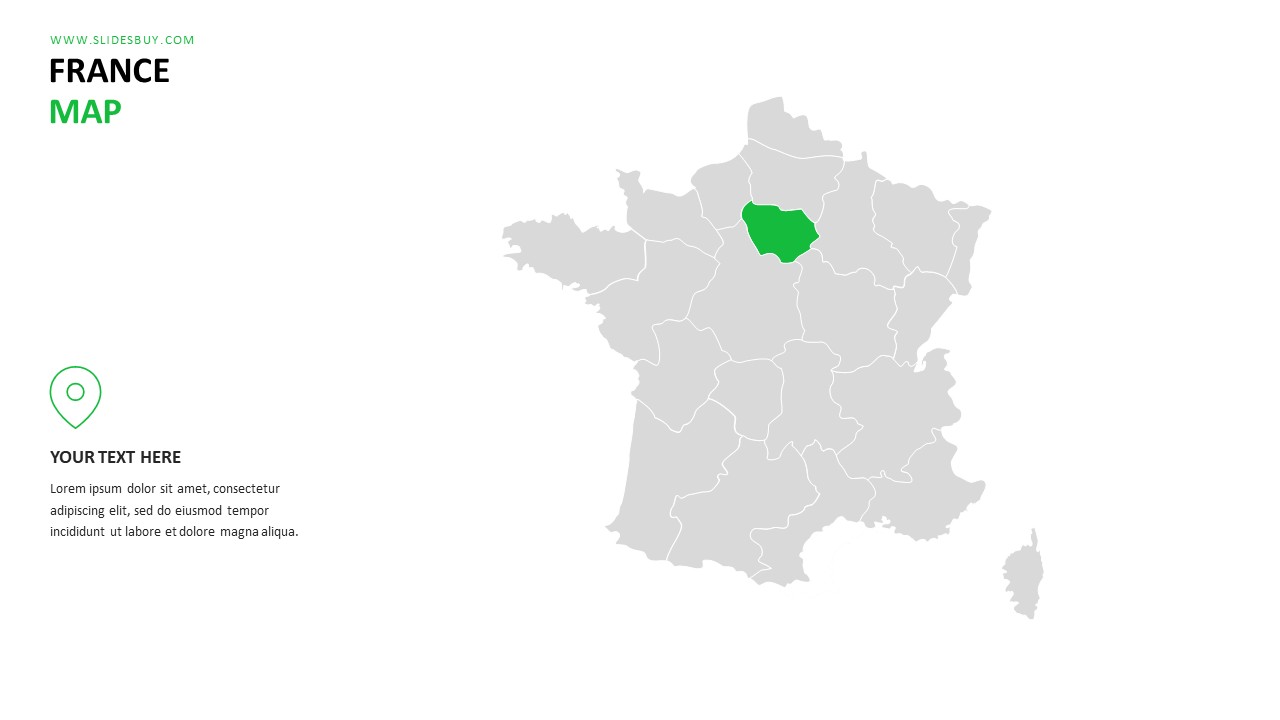 France Map PowerPoint Template