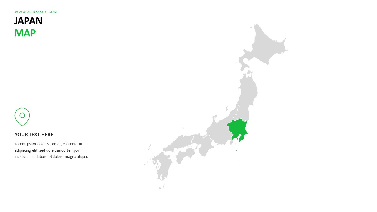 Japan Map PowerPoint Template
