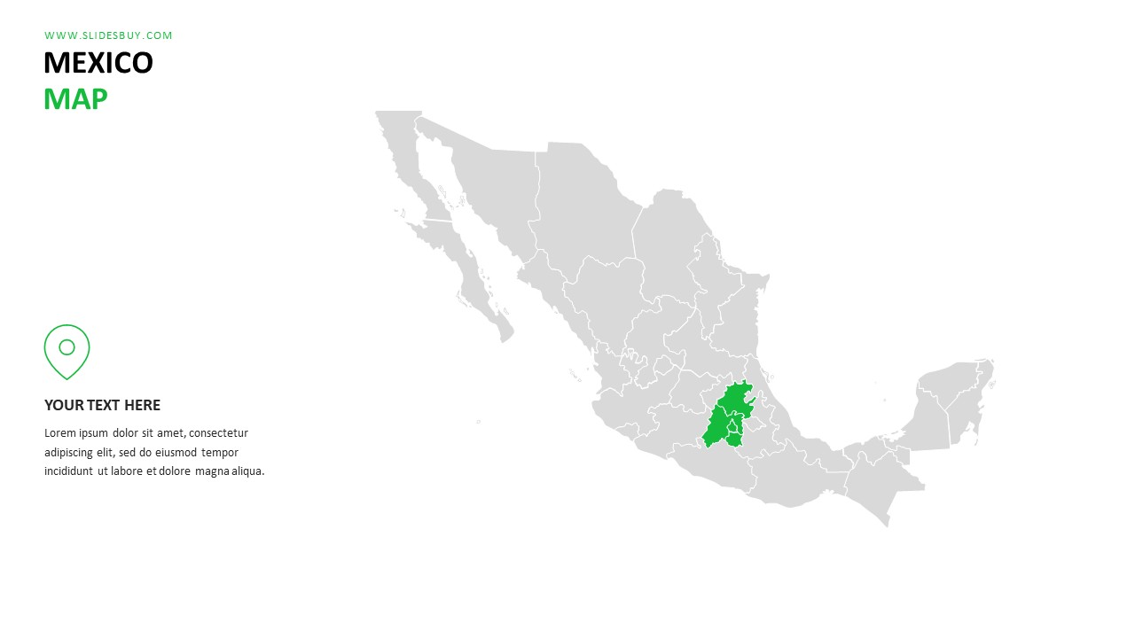 Mexico Map PowerPoint Template