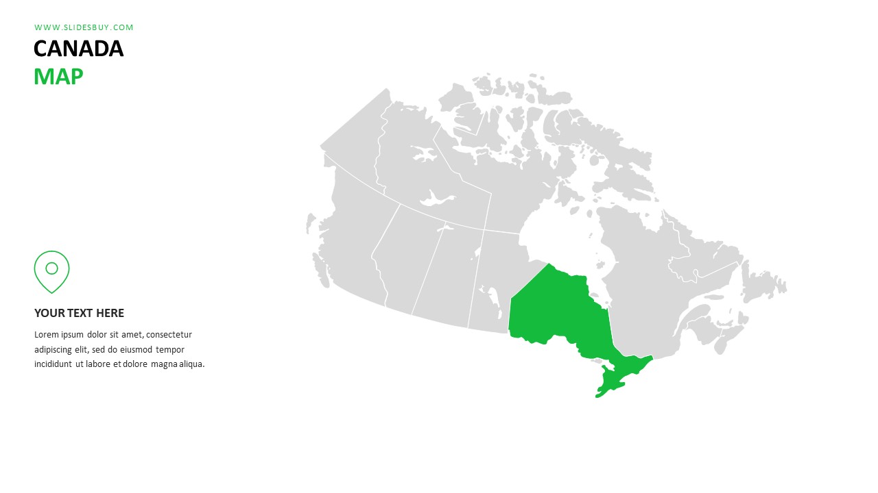 Canada Map PowerPoint Template