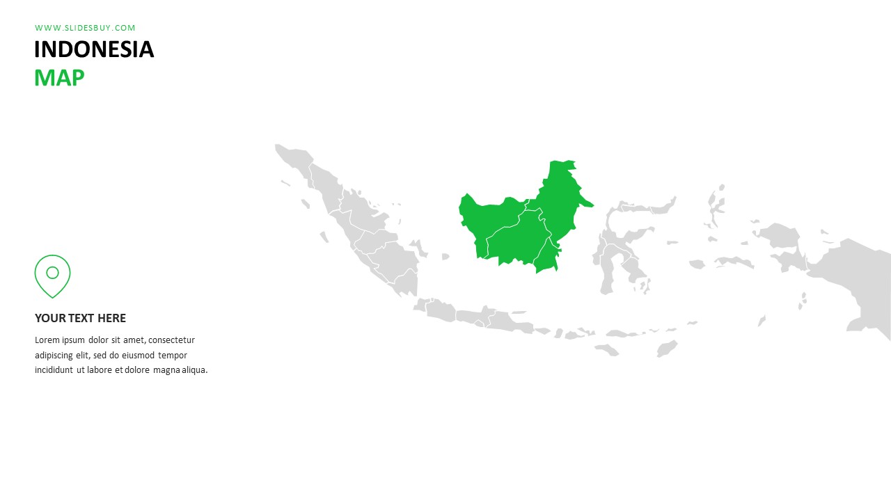 Indonesia Map PowerPoint Template