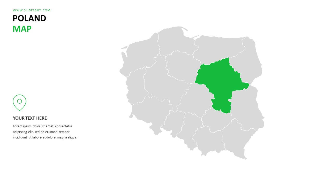 Poland Map PowerPoint Template