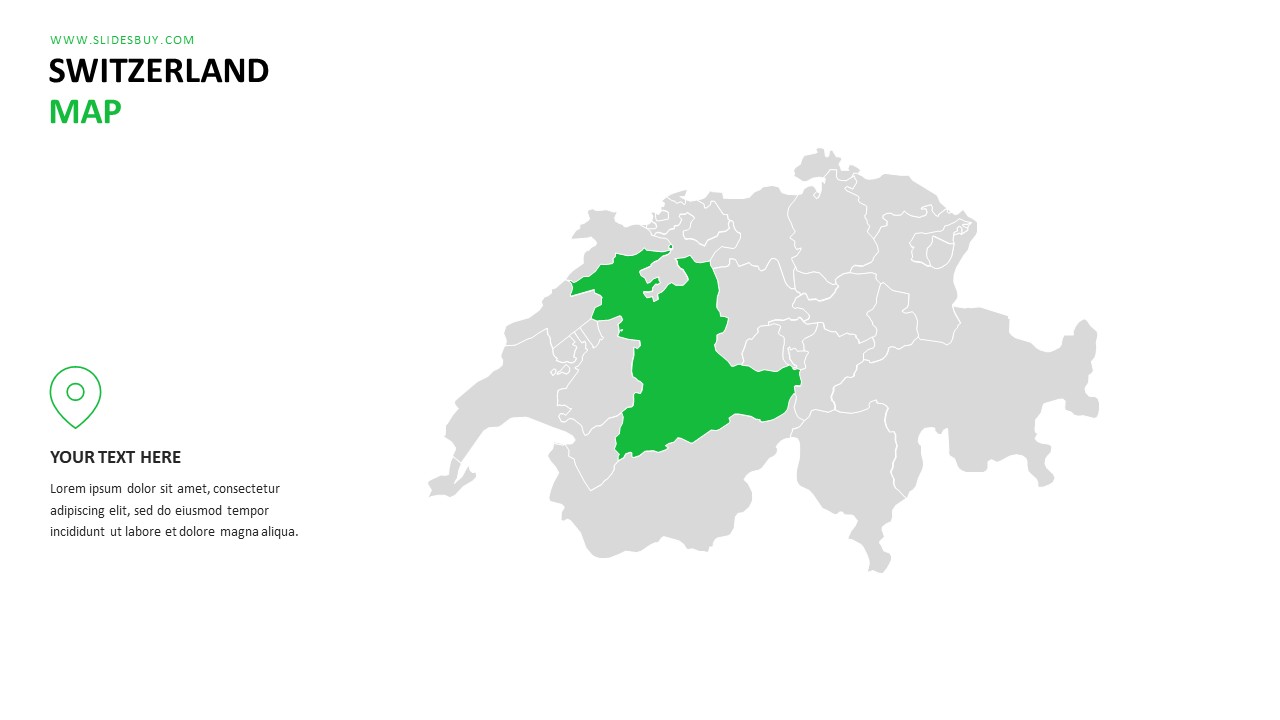 Switzerland Map PowerPoint Template