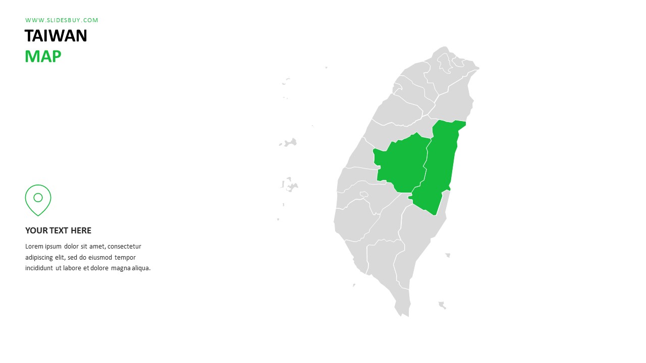 Taiwan Map PowerPoint Template