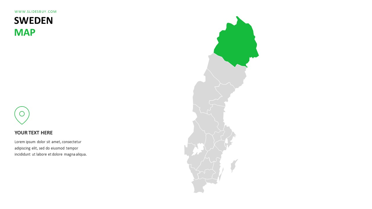 Sweden Map PowerPoint Template