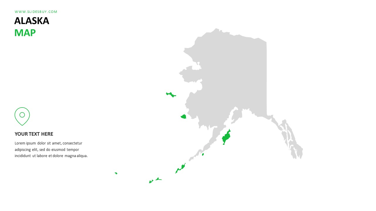 ALASKA Map PowerPoint Template
