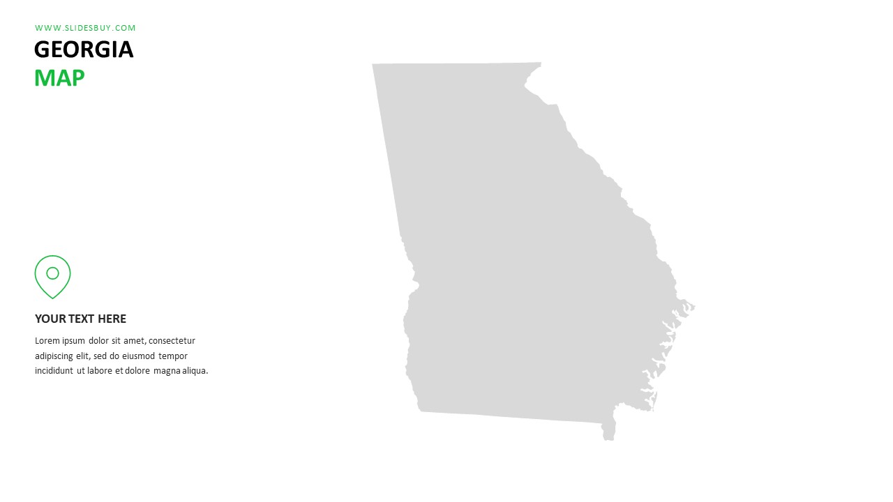 GEORGIA Map PowerPoint Template