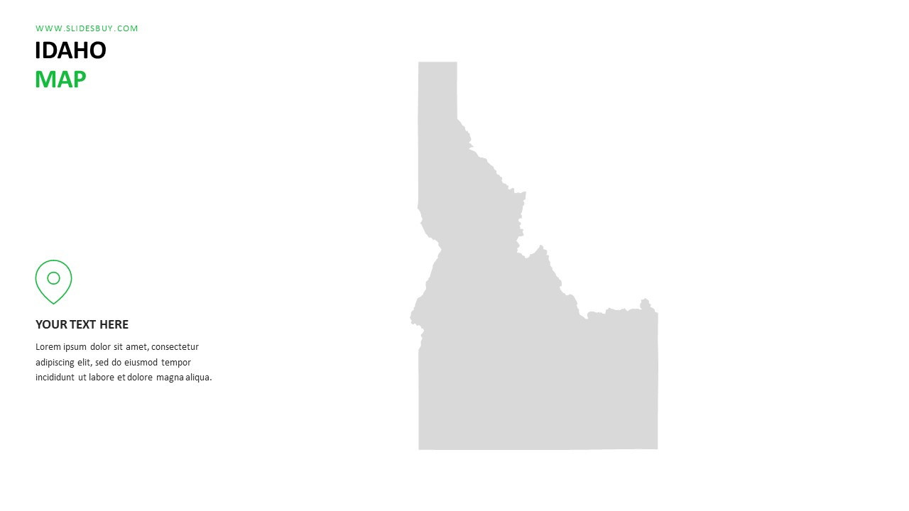 IDAHO Map PowerPoint Template