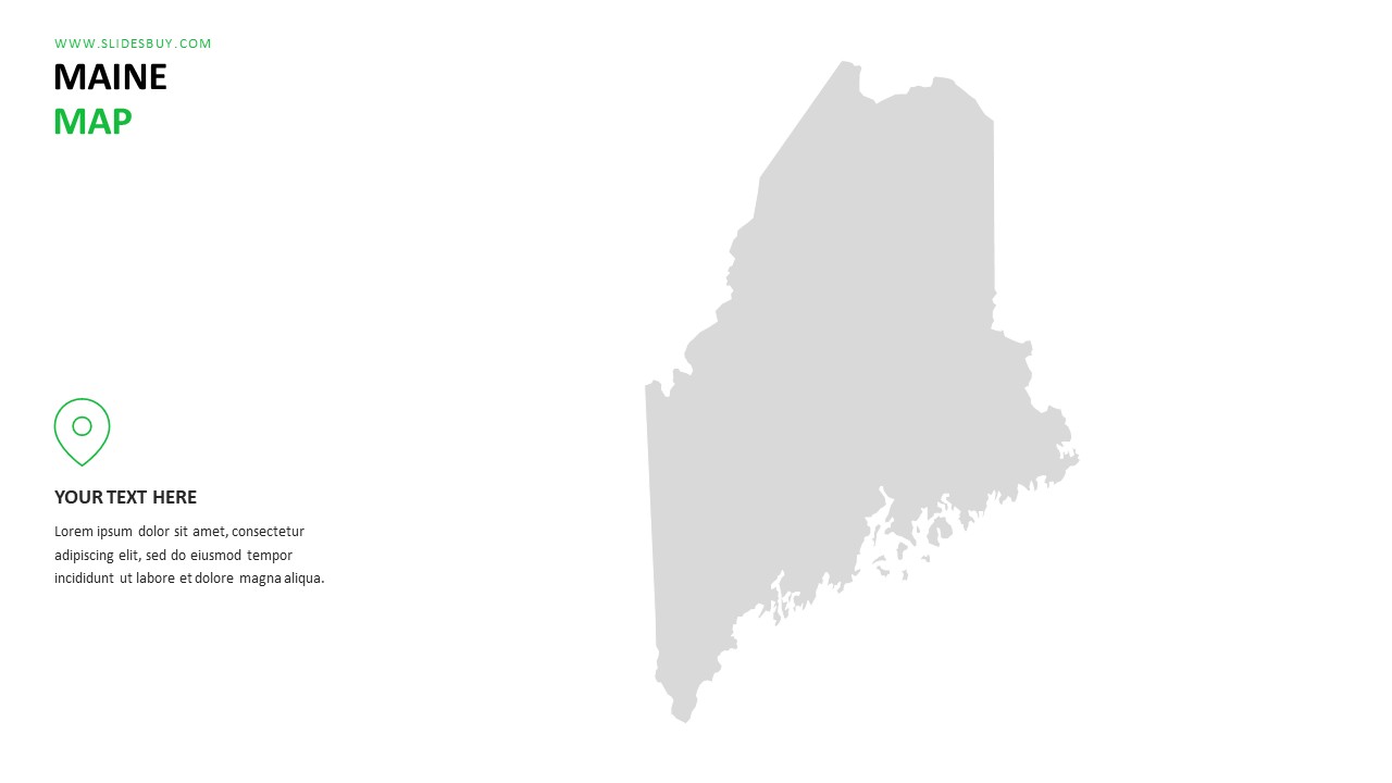 MAINE Map PowerPoint Template