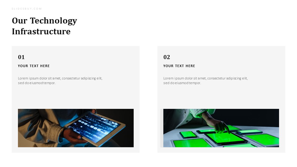 Technology Infrastructure PowerPoint Slide Template
